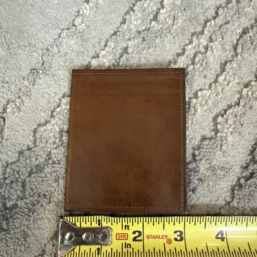Vintage Pierre Cardin Men Brown Leather Bifold Wallet